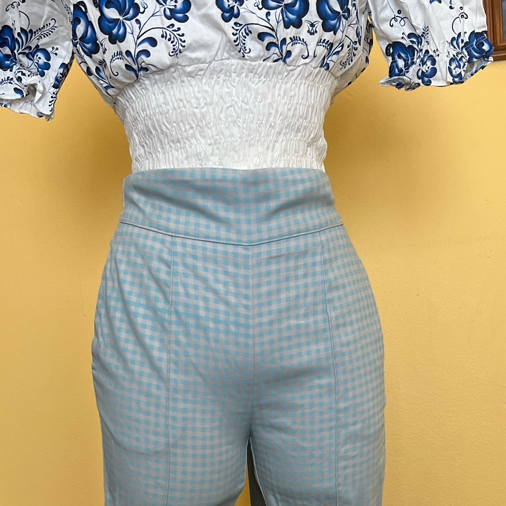 SOLD Pinup Couture gingham trousers Xs